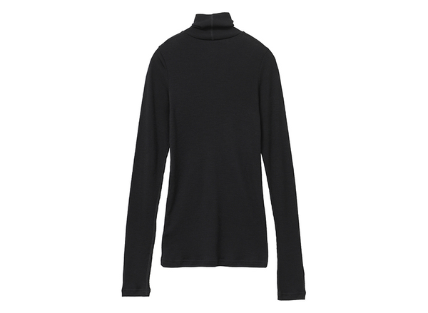 Clane H/N Rib Knit Tops Black – OKURA