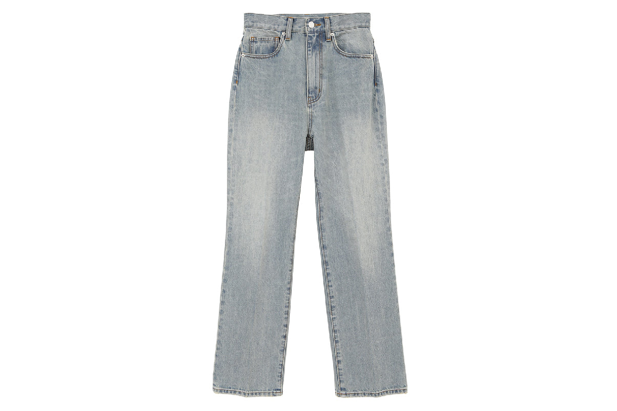 Clane Center Press Straight Denim Blue