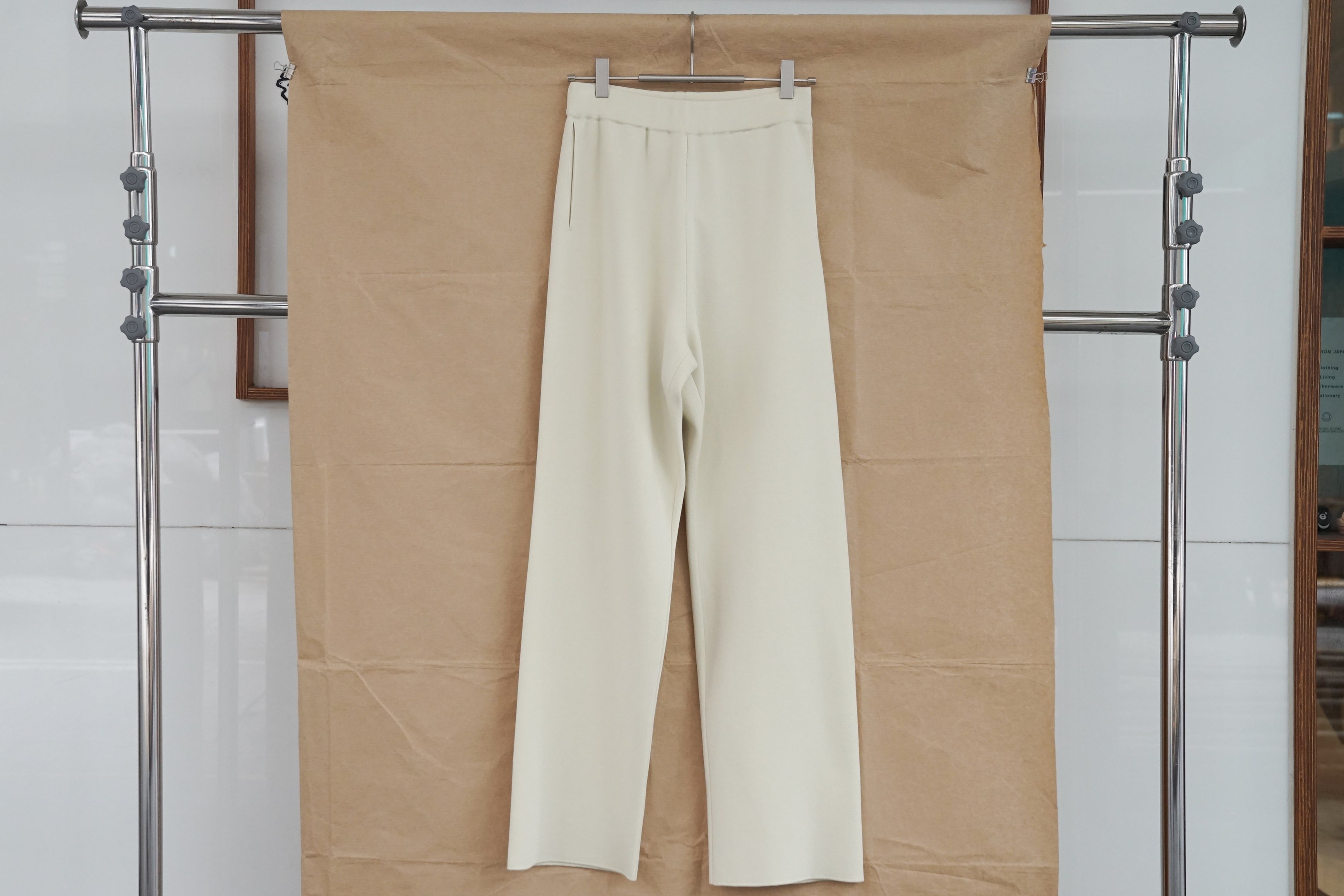 Auralee Women Super High Gauge Smooth Knit Pants Off White – OKURA