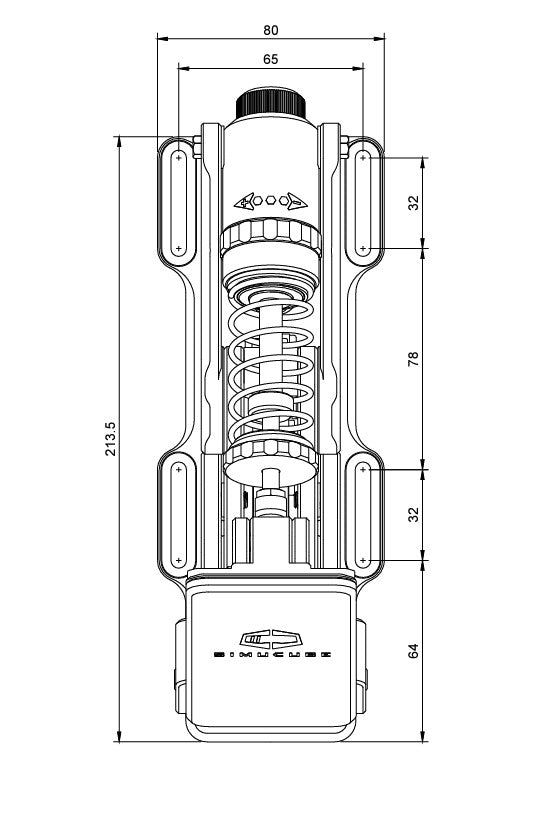 Simucube Throttle dimensions