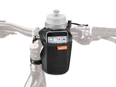 Bottle-Phone Holder mounted on handlebars image