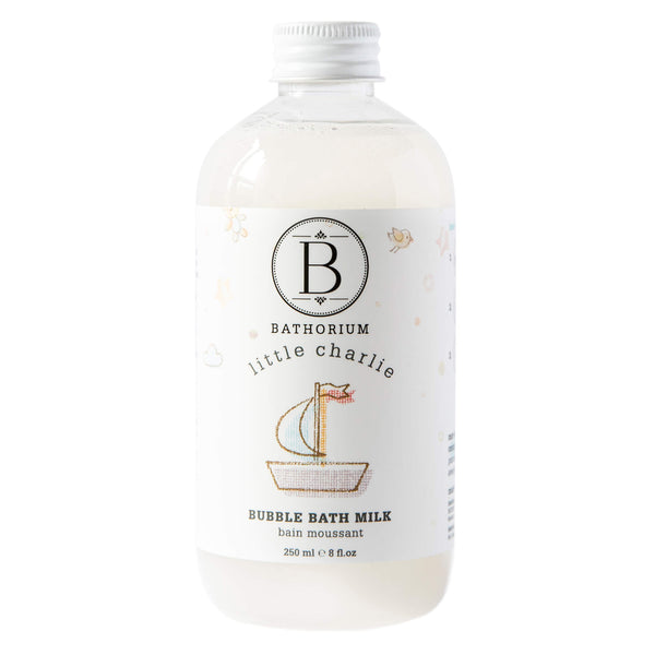 Bottle of Bathorium Little Charlie Bubble Bath Milk 250 Milliliters | Optimum Health Vitamins, Canada