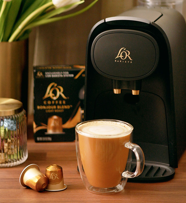Toasted Marshmallow Coffee with L'OR Bonjour Blend Single-Serve Coffee Capsule