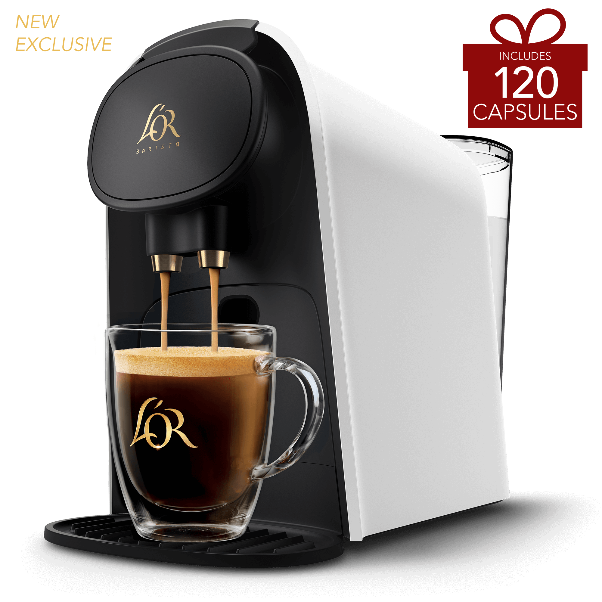 Image of L'OR BARISTA Satin Blanc 120 Capsule Holiday Bundle