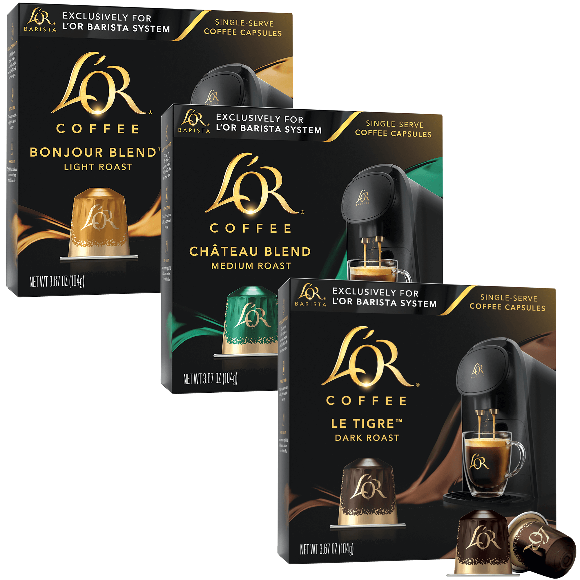 Pack de 10 capsules Maison du Café L'Or Espresso Splendente Intensité 7