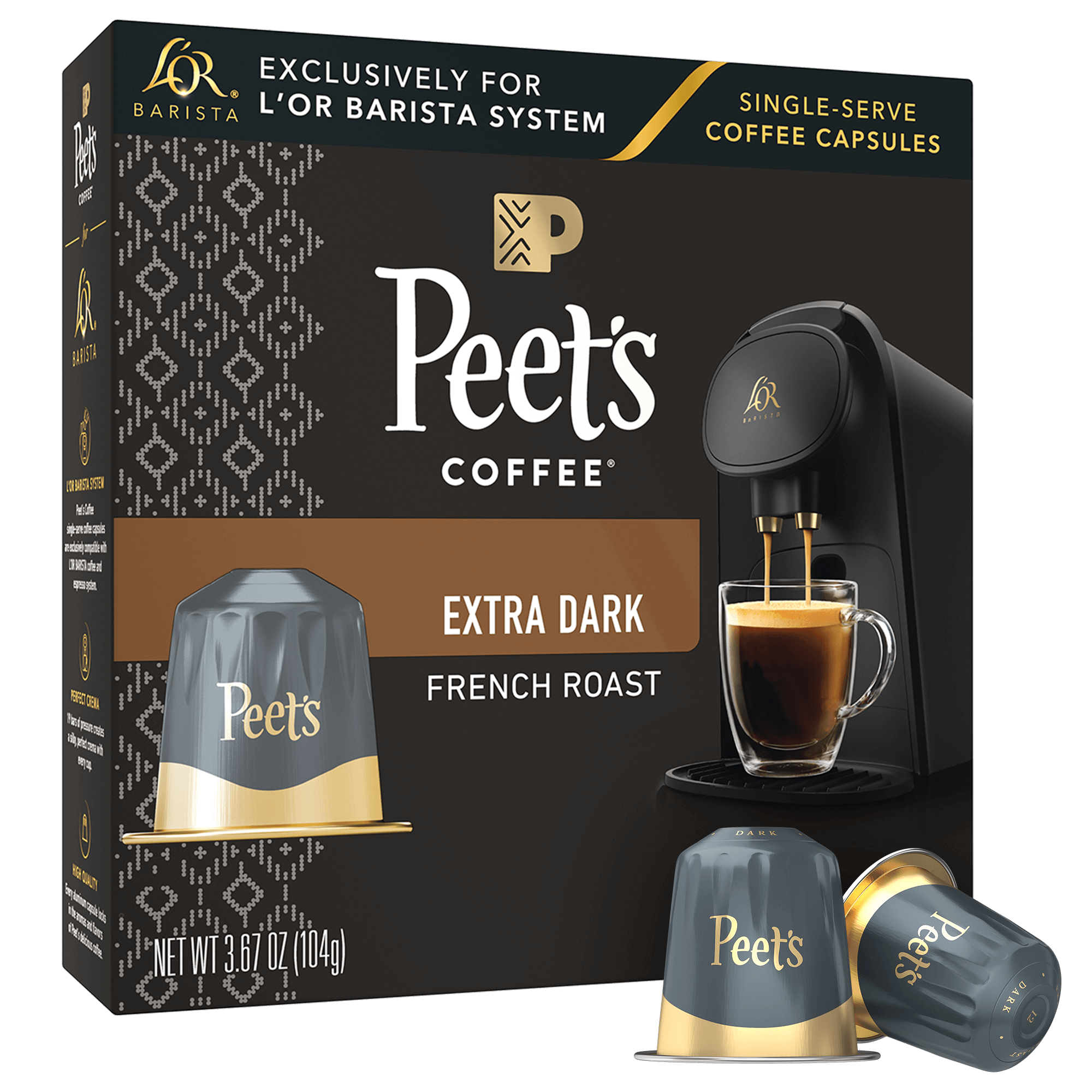 Peet's Midtown Medium Roast Coffee Capsules For L'or Barista - 11oz/30ct :  Target