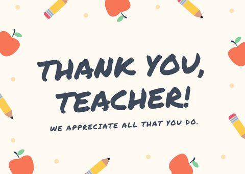 Thank You Teacher Apples