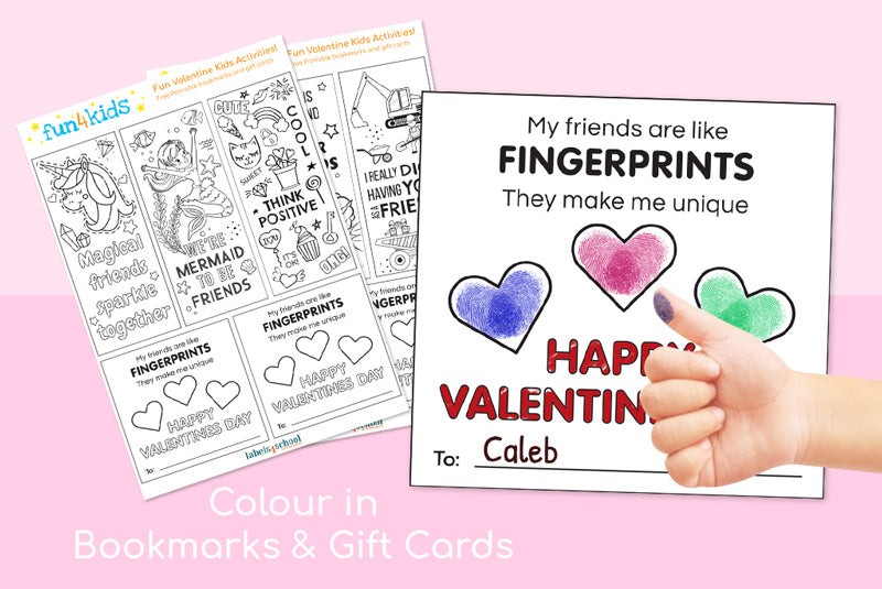 valentines day free printable bookmark labels4school