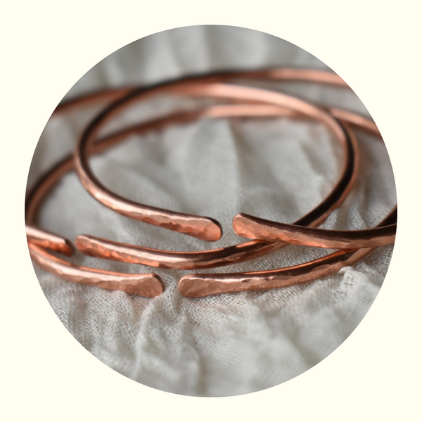 adjustable solid copper bracelets
