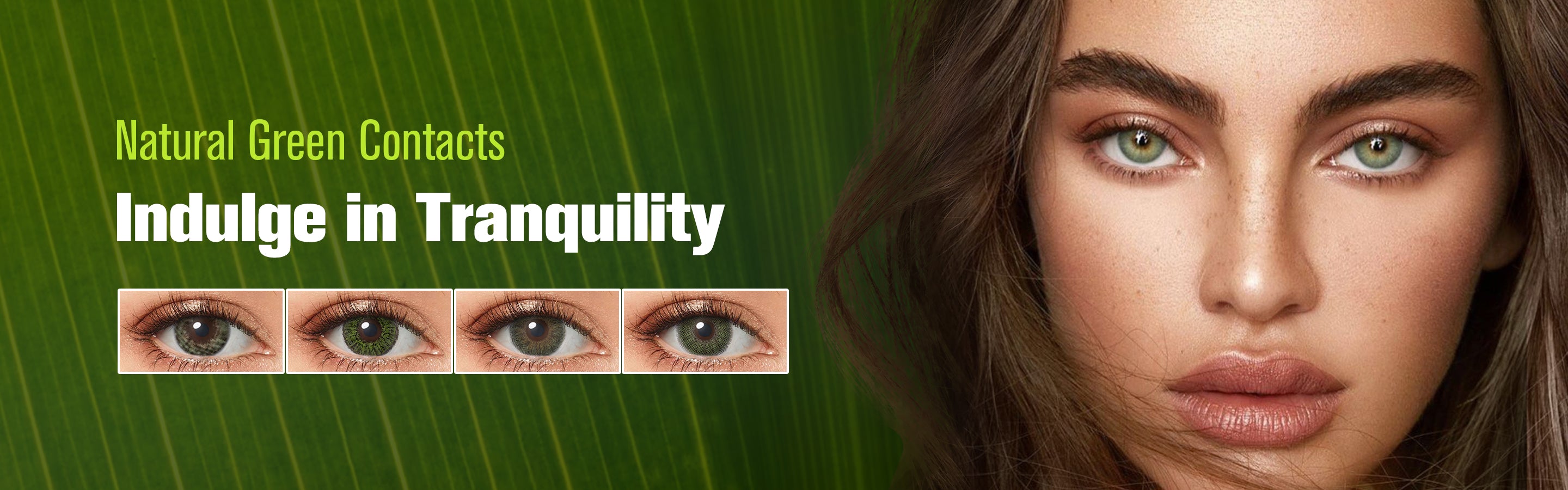 Natural Green Contacts Collection Header