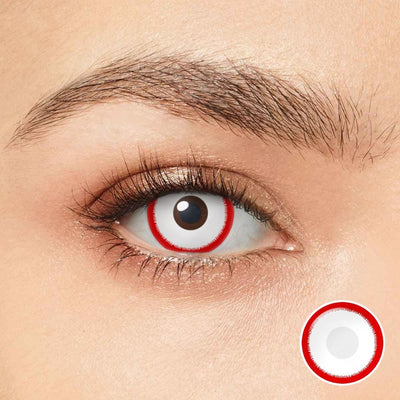 Kisseye 1Pair Red Colour Contacts Lenses Prescription Myopia Halloween Red  Eye Lenses Beauty Pupil Makeup Lenses Free Shipping - AliExpress
