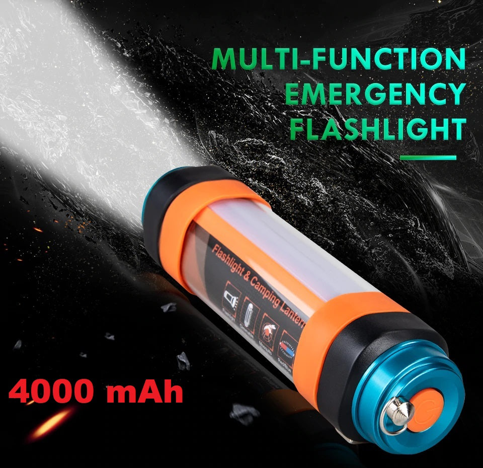 Camping Flashlight Lantern Waterproof. 2200 mAh Rechargeable Battery. –  TacticFlashlights