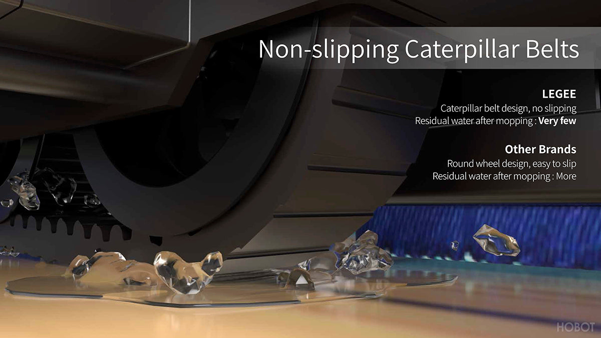 non-slipping caterpillar belt