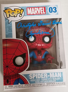 Christopher Daniel Barnes - Signed Spiderman Marvel Funko POP! (Blue)