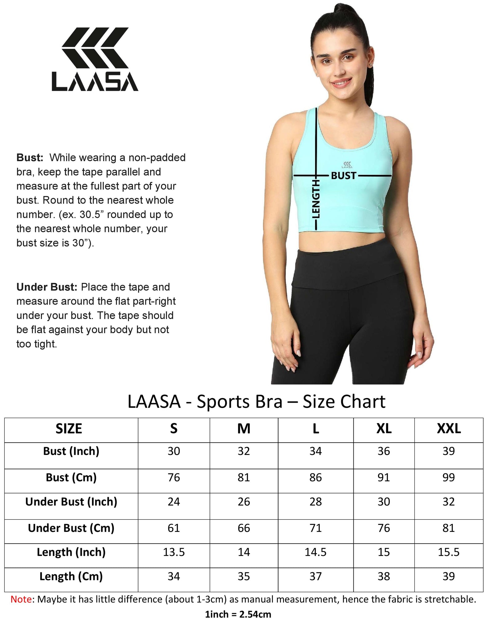 Aqua Green or turquoise blue sports bra for women