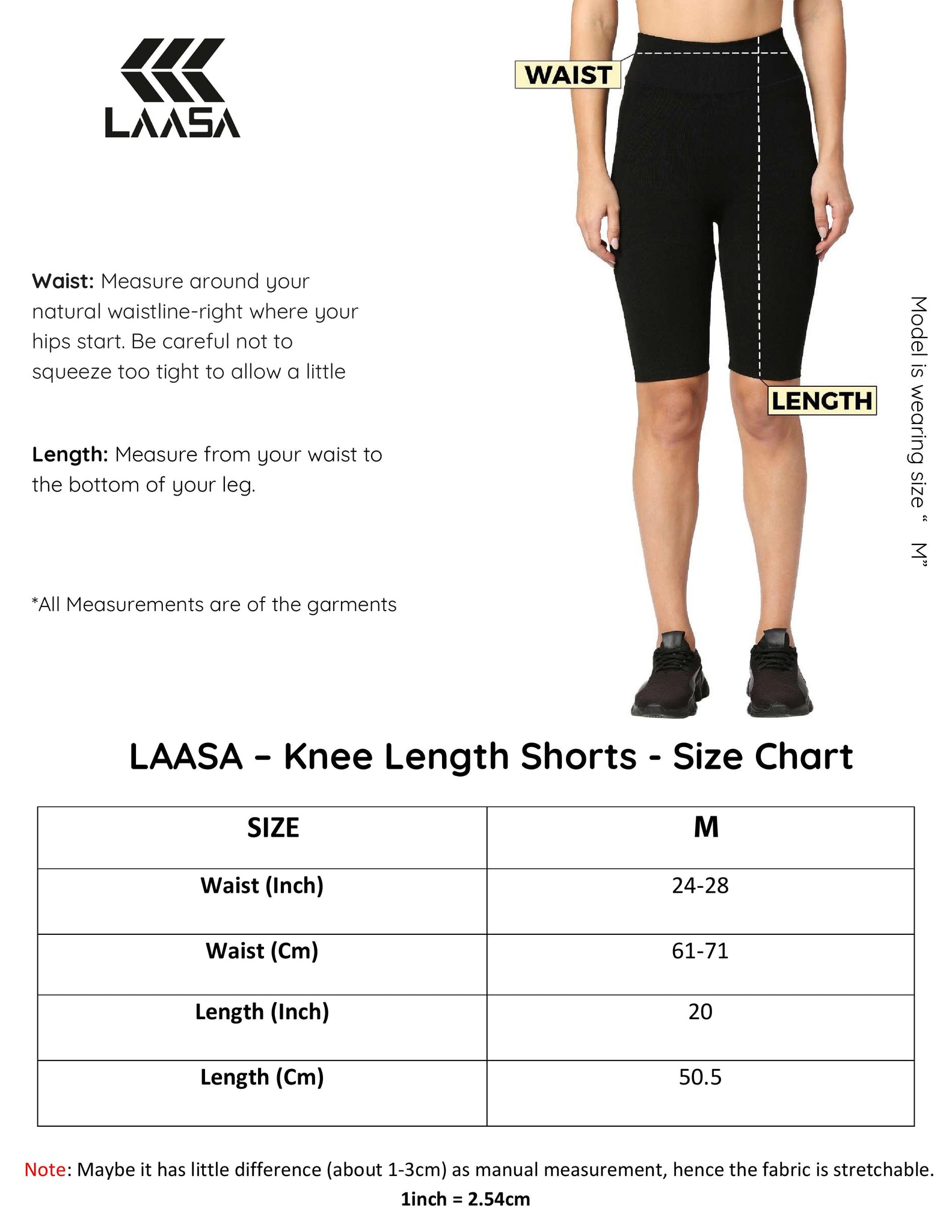 Kneelength length rib shorts