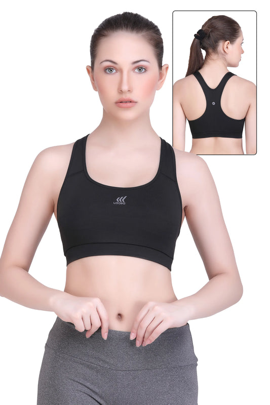 High Impact Gym Workout Sports Bra with Removable Pads for Women – Laasa  Sports