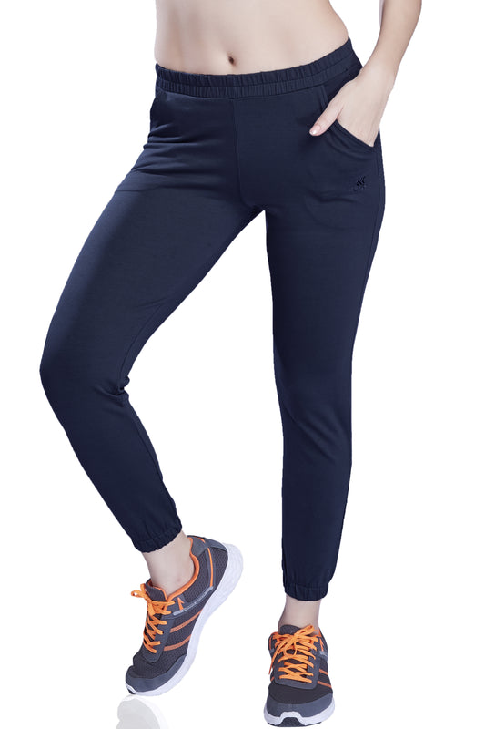 Buy Black Track Pants for Women by LAASA Online