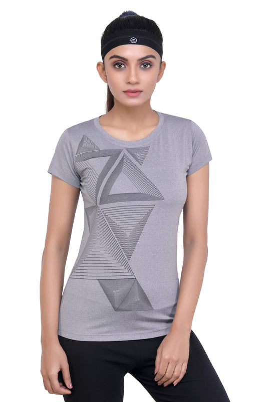 LAASA SPORTS JUST-Dry Women's Sports Collar Neck T-Shirt LS_1824 Darkgrey :  : Fashion