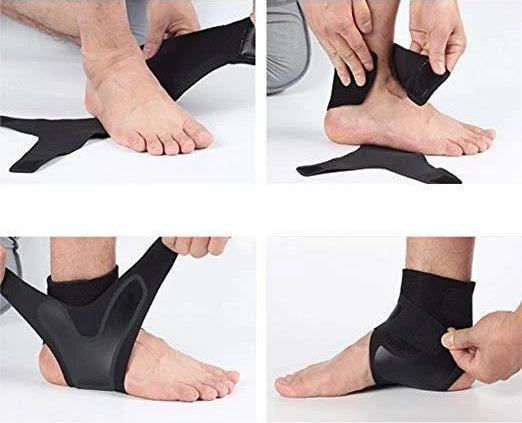 Ankle Brace is target ankle joints, arch nerves, and muscle, which allows you to move without pain from foot discomfort problems, protect your ankle avoid ankle injury.