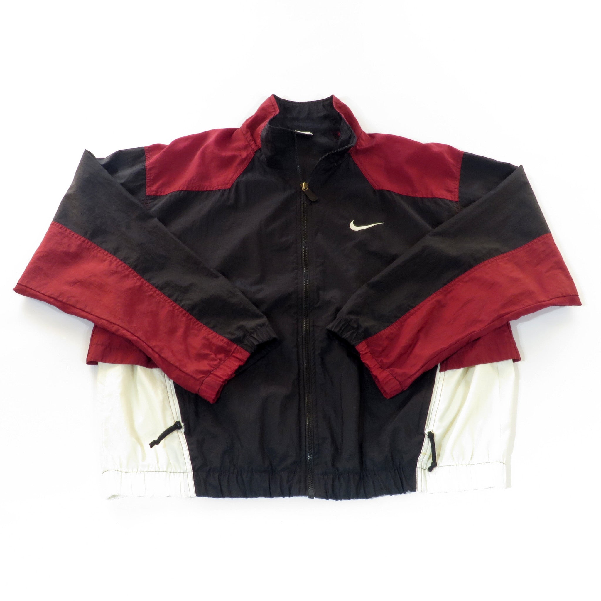 Nike Tri Color Zip Up Windbreaker Jacket Sz L – Snap Goes My Cap