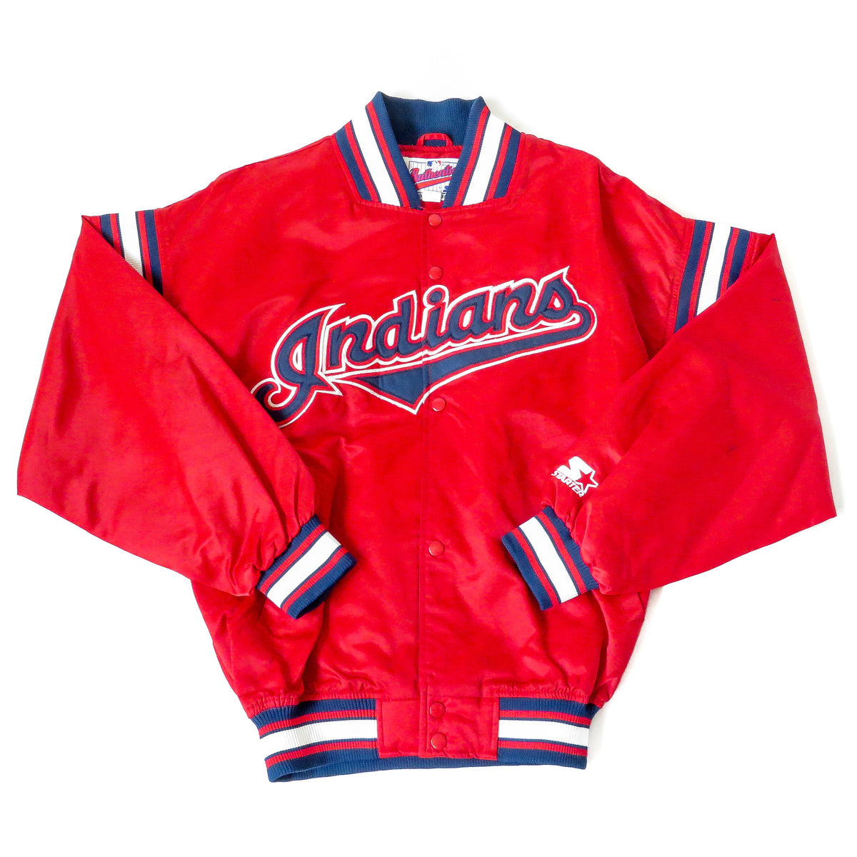 Vintage Cleveland Indians Starter Jacket Sz M – Snap Goes My Cap