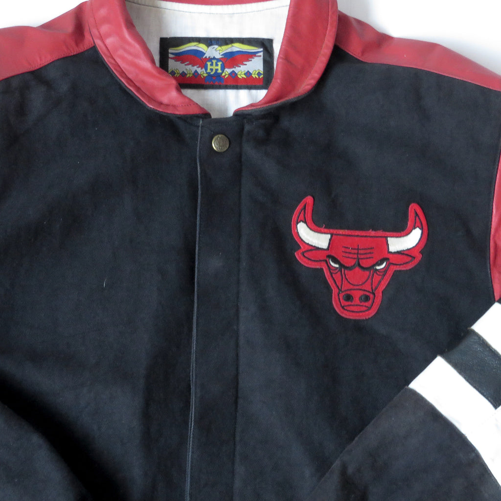 Vintage Chicago Bulls Leather Jeff Hamilton Jacket Sz L – SGMC Classics