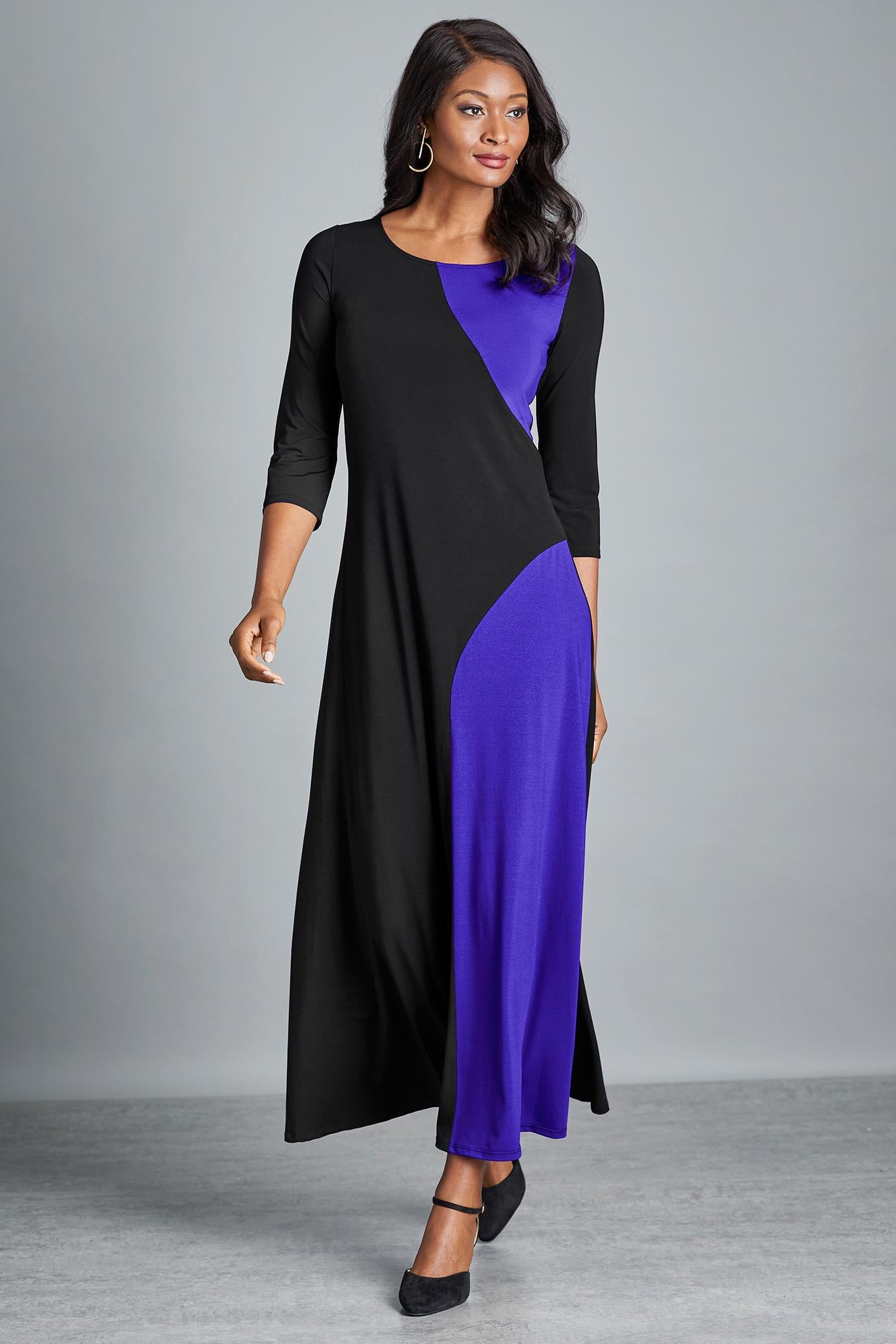 color block maxi