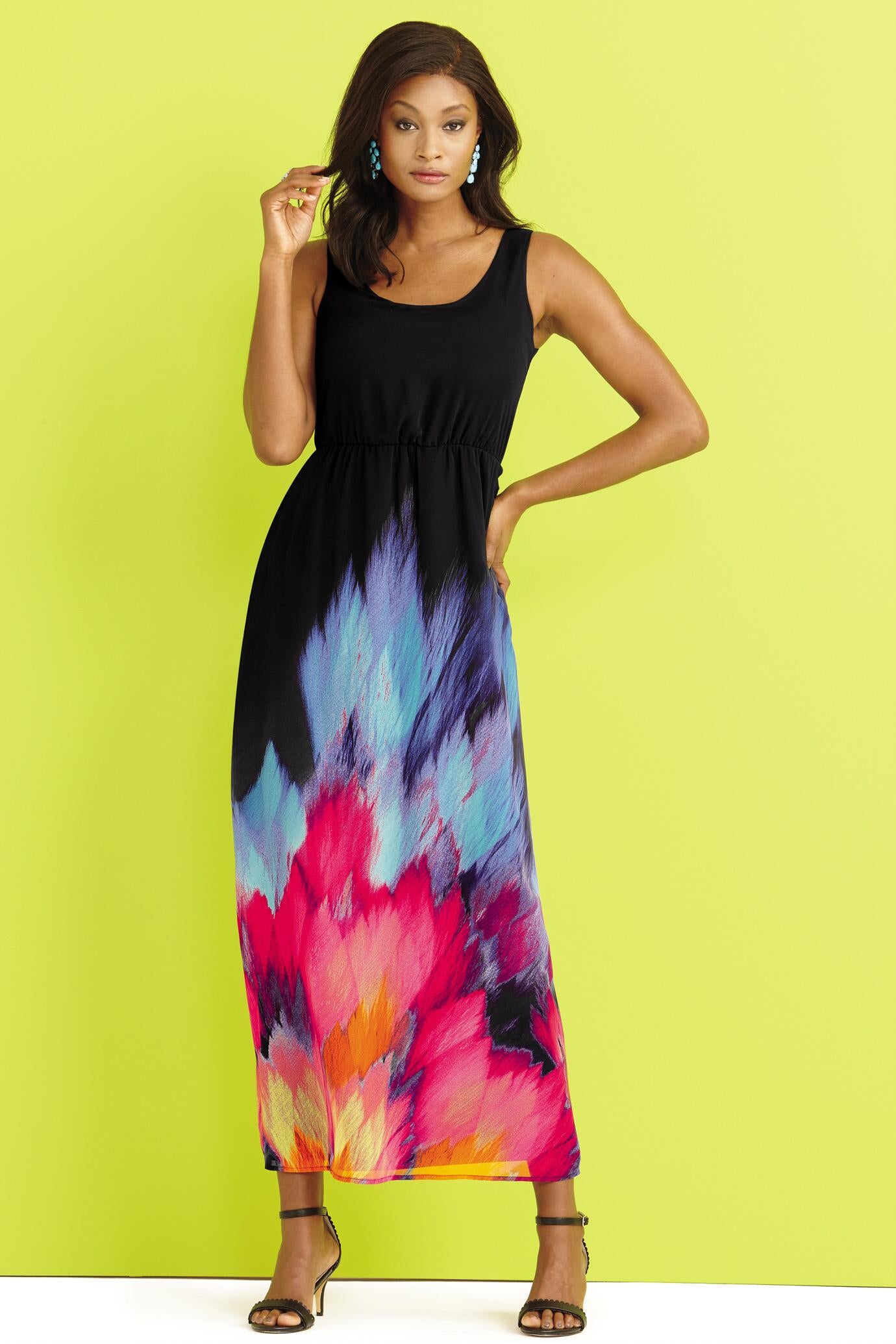 tank style maxi dress