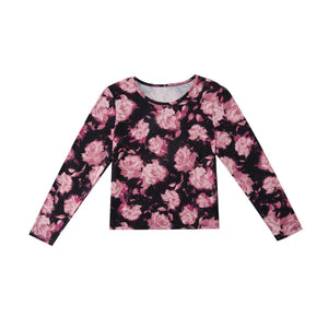 Floral Printed Round Neck Top