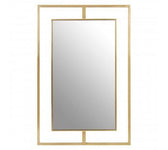 Rimini Modern Wall Mirror With Gold Trim 