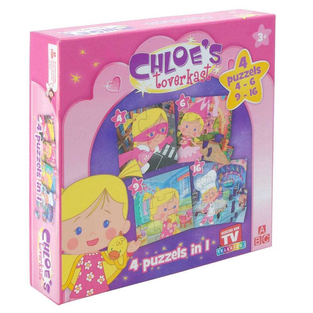 een andere Won Kan worden genegeerd Chloe's Toverkast kinderpuzzel 4 in 1 | Toverkast.nl