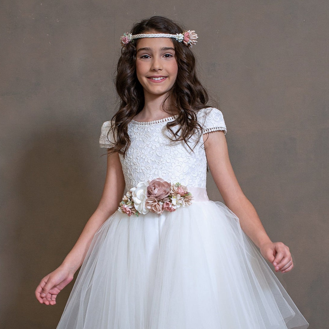 Coral-2 First Communion Dress 2 in 1 – vainillayavellana