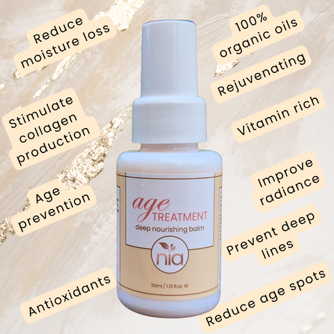 Age Treatment Balm oil serum for collagen boost