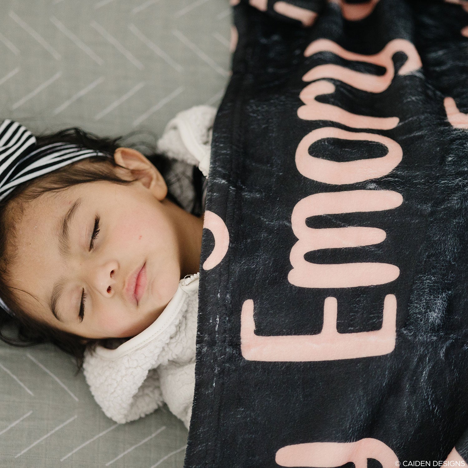 Black Personalized Blanket