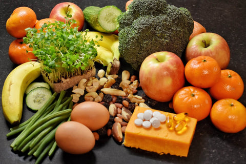 Healthy vegetables and supplements
