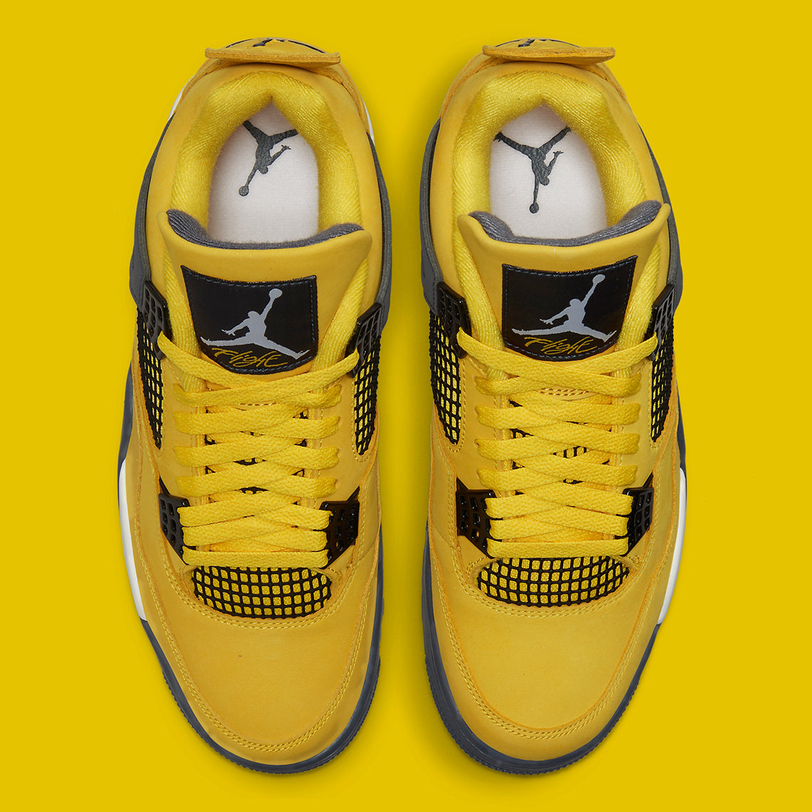 yellow and white jordan 4