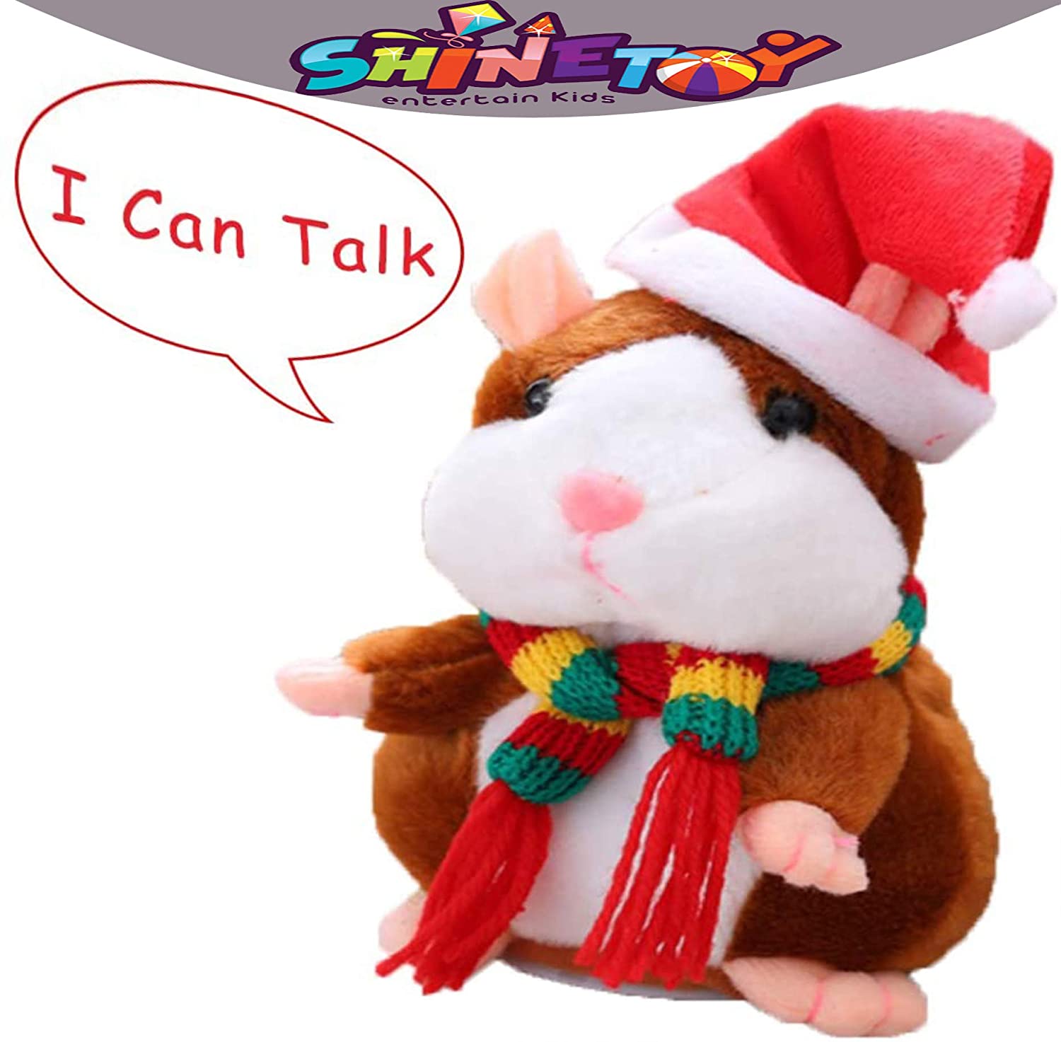 repeating talking plush hamster