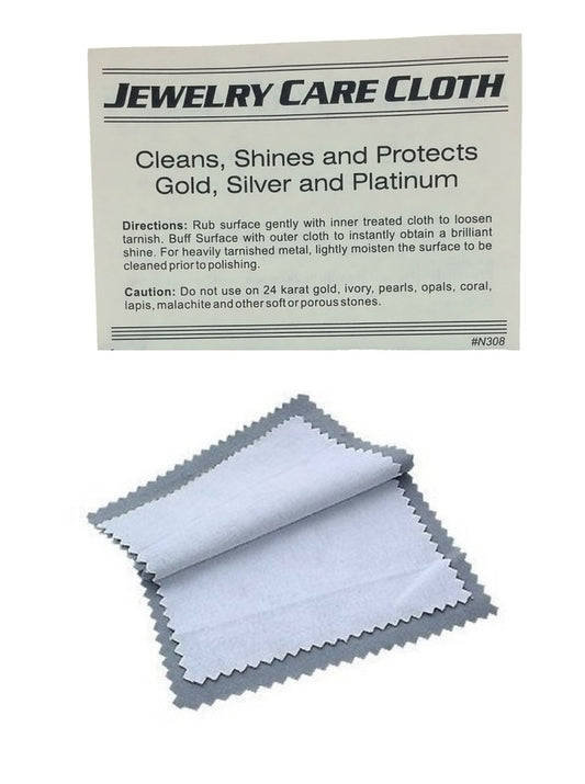 Jewelry Polishing Cloth 4x6- Grey