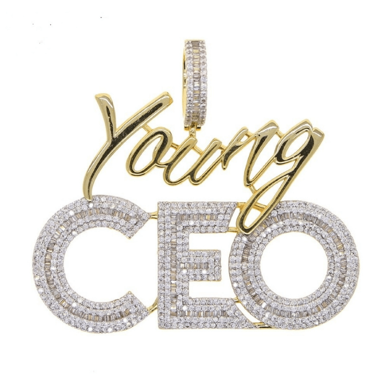 Hip Hop Pendant Icy Young Ceo Custom Pendant Diamondshape