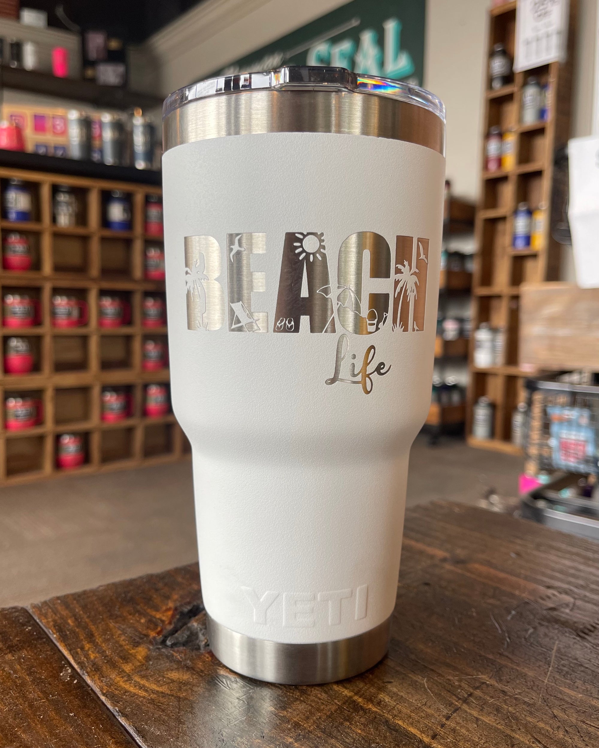 Custom Yeti 30 oz Rambler Tumbler Laser Engraved U S M C