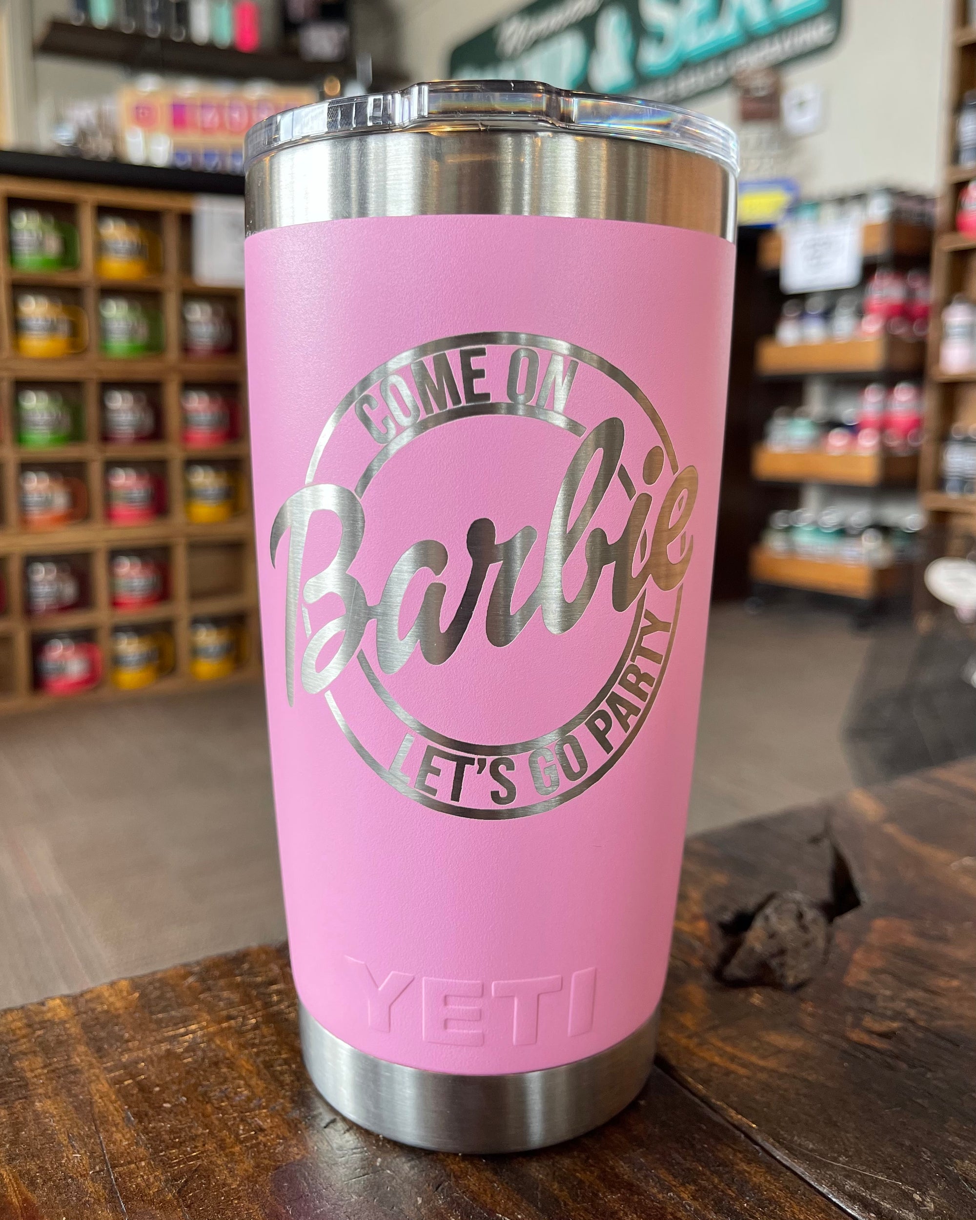 Laser Engraved Authentic Yeti 12oz Kids Bottle - BARBIE - ImpressMeGifts