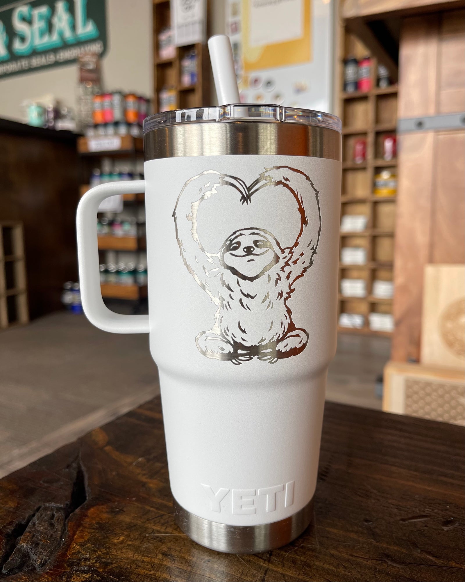 PERSONALIZED Authentic 26 oz Yeti Rambler with Straw Lid- LASER ENGRAV -  ImpressMeGifts