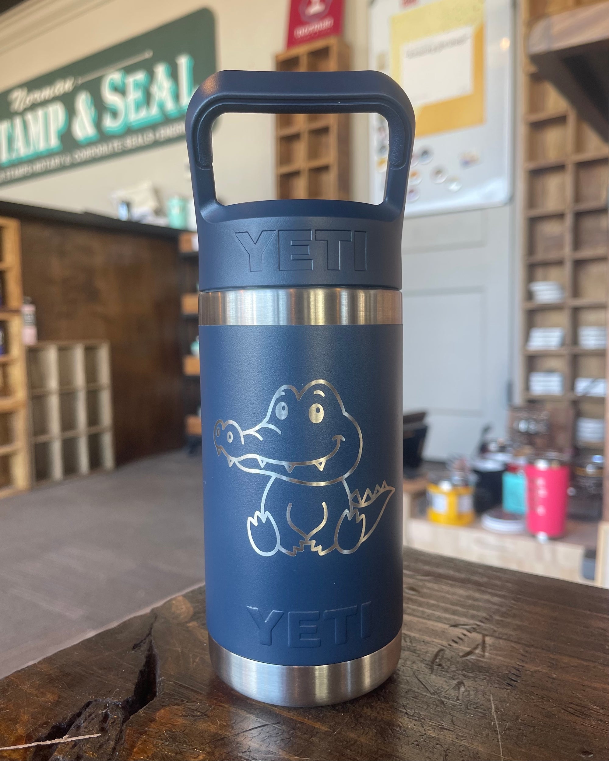 18oz TFT Logo Yeti Rambler Water Bottle