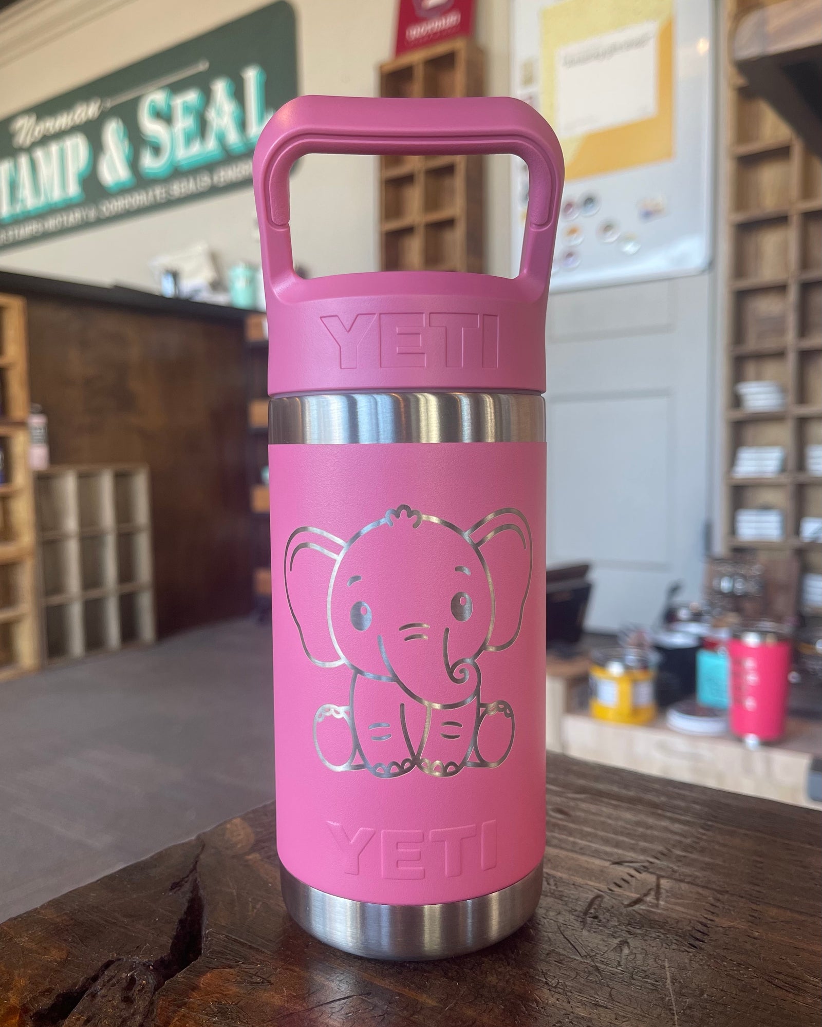 Custom kids YETI Rambler Jr., Laser engraved Kid's Tumbler – Four