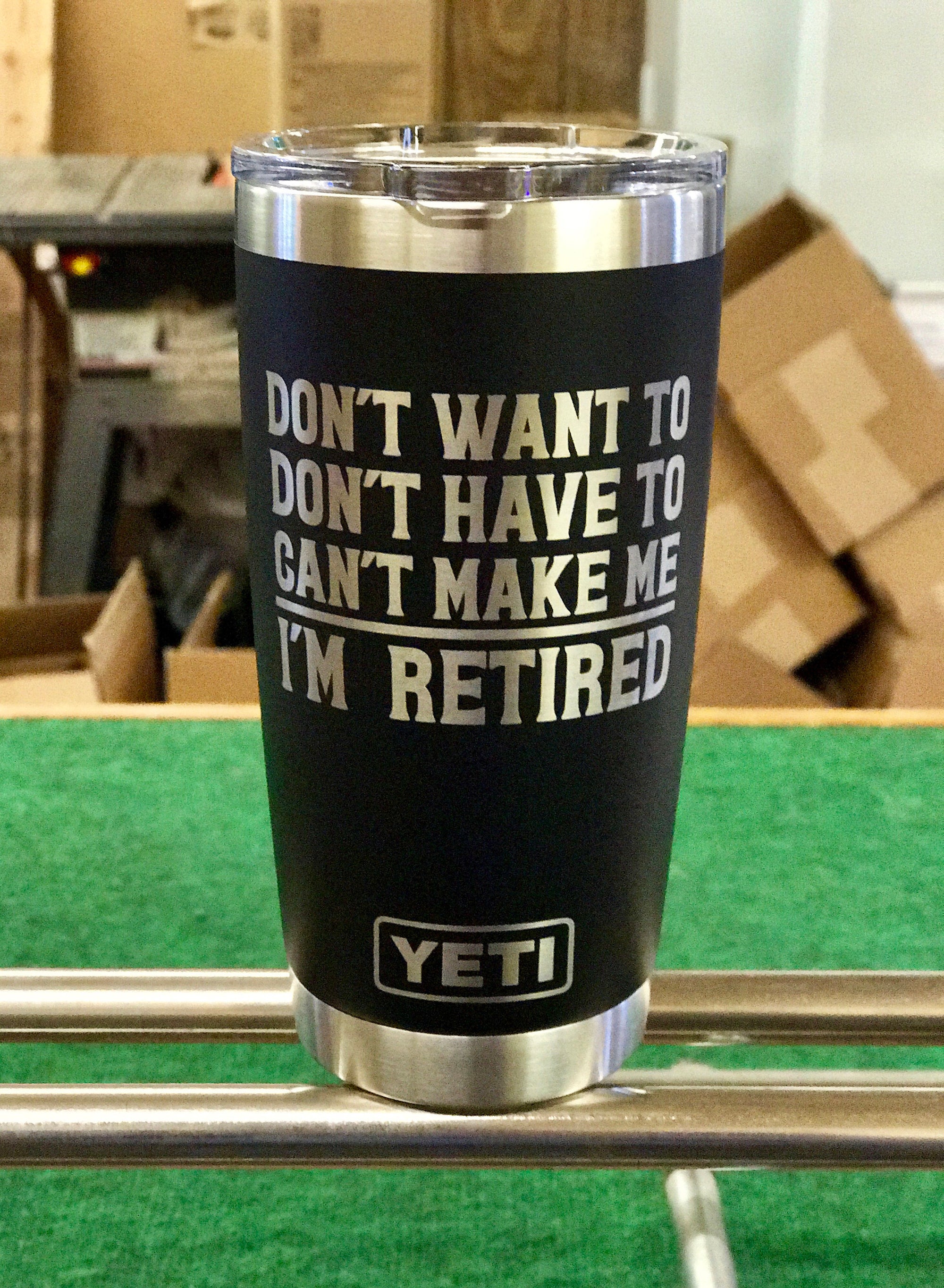 Laser Engraved Authentic YETI Rambler - BEACH IS CALLING - ImpressMeGifts