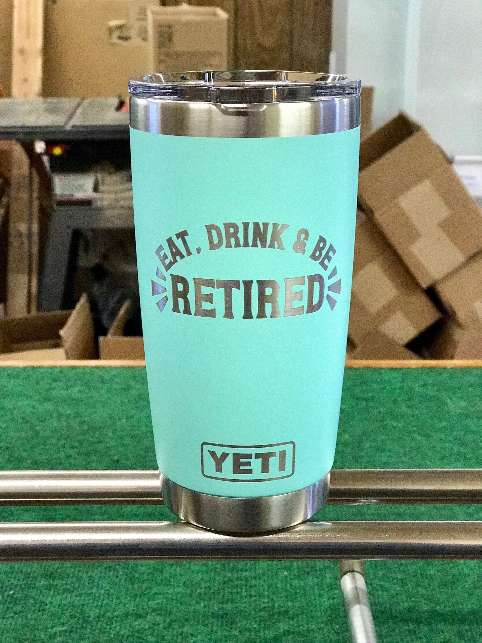 Laser Engraved Authentic YETI Rambler - NO THANKS - ImpressMeGifts