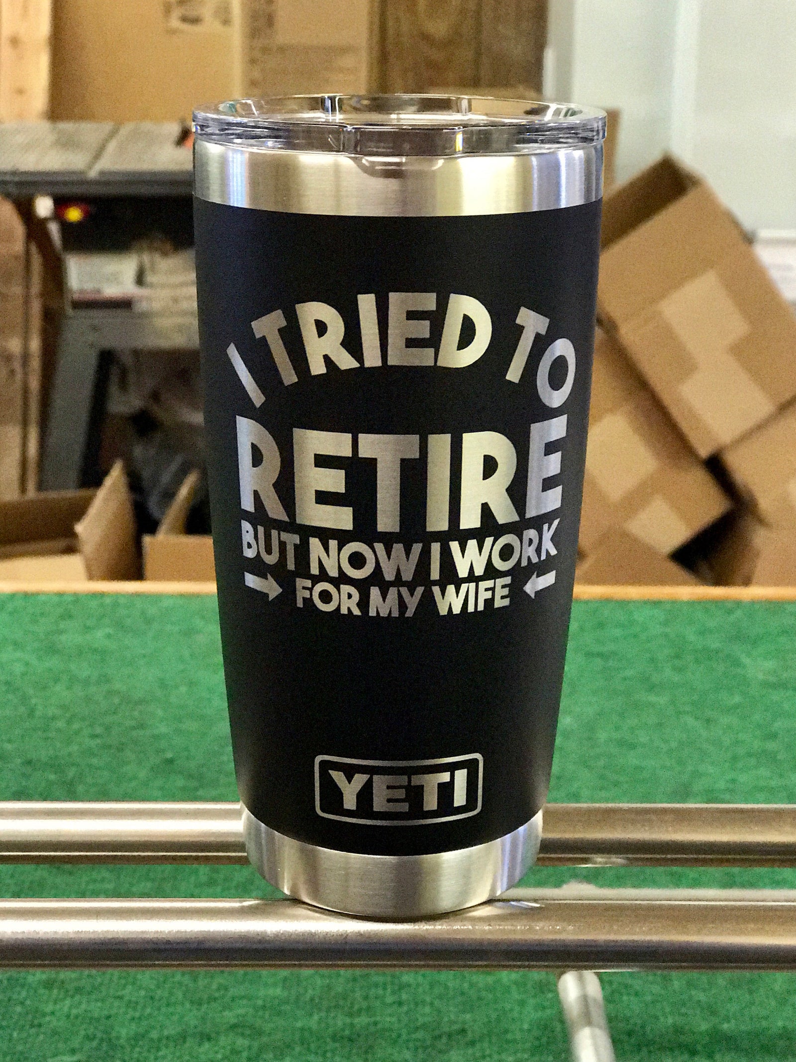 Personalized 20 oz Yeti Tumbler – Laser Engraved