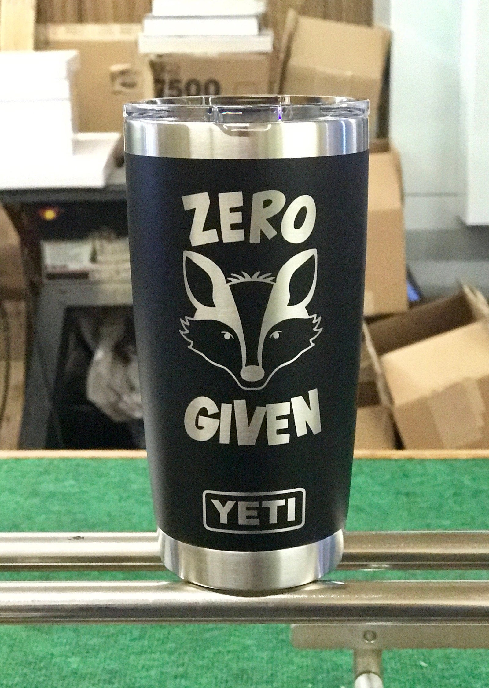 Laser Engraved Authentic YETI Rambler - HAPPY FACE - ImpressMeGifts