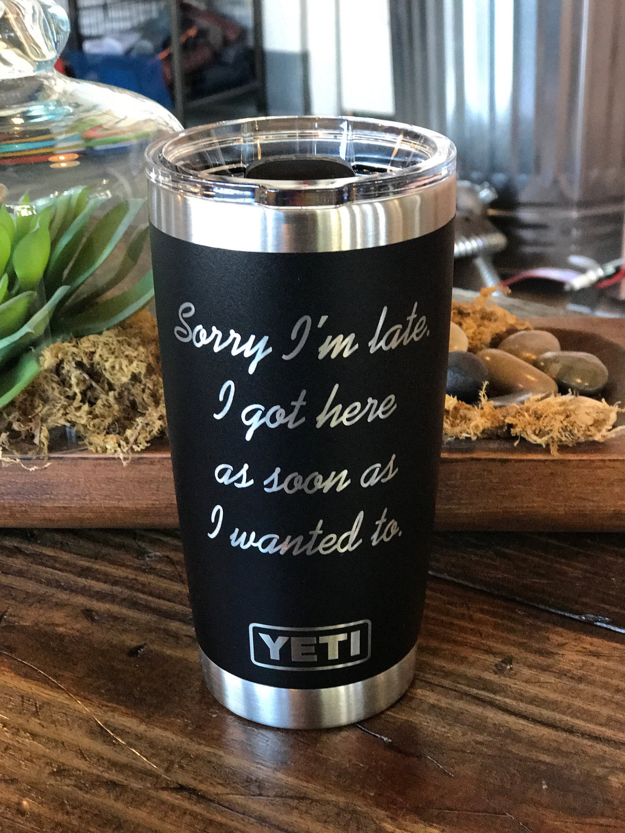 Laser Engraved Authentic YETI Rambler - DRINK & KNOW - ImpressMeGifts